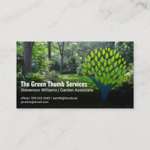 Groene Blad Boom Logo   Achtertuin Landschap Visitekaartje