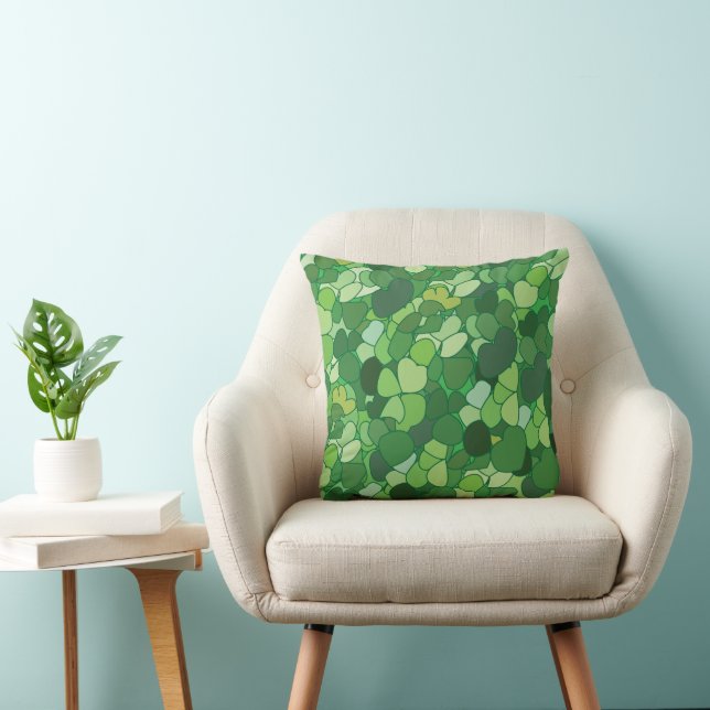 Groene Blad Botanisch Kussen (Stoel)