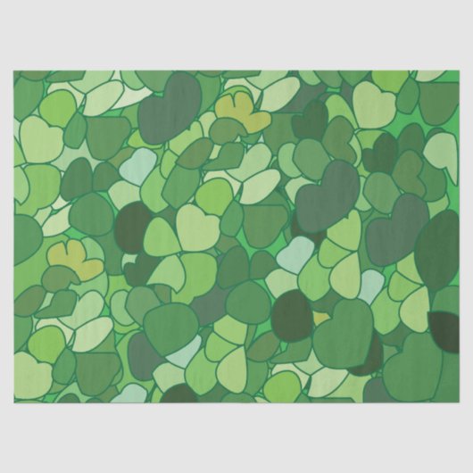 Groene Blad Botanisch Tissuepapier (Voorkant)