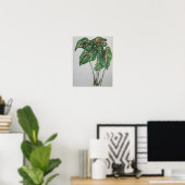 Groene Blad Botanische Muurkunst Print (Thuiskantoor)