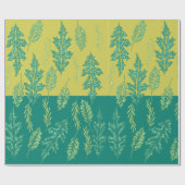 Groene Blad Cadeaupapier (Vlak)
