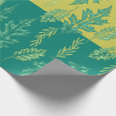 Groene Blad Cadeaupapier (Hoek)