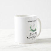 Groene blad eerste communie koffiemok (Voorkant rechts)