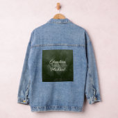 Groene blad elegante groen lente bruiloft denim jacket (Hangar)