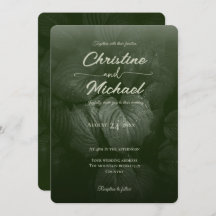 Groene blad elegante groen lente bruiloft