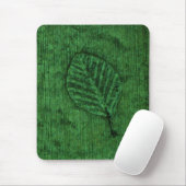 Groene blad fossiel muismat (Met muis)
