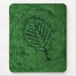 Groene blad fossiel muismat