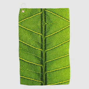 Groene blad golfhanddoek