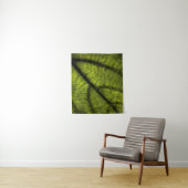 Groene blad in close-up fotografie wandkleed (In situ)