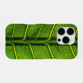 Groene blad iPhone hoesje (Achterkant horizontaal)
