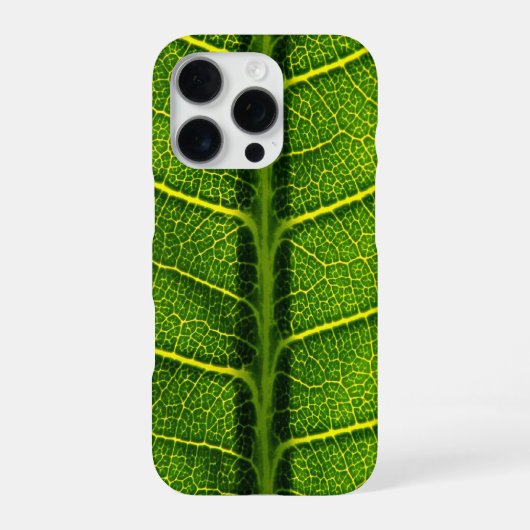 Groene blad iPhone hoesje (Achterkant)