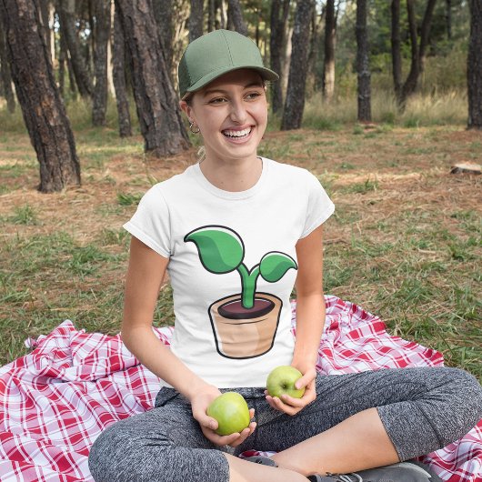 Groene Blad Kamerplant T-shirt