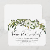 Groene Blad Landelijke Hernieuwing van Huwelijksbe Kaart (Voorkant / Achterkant)