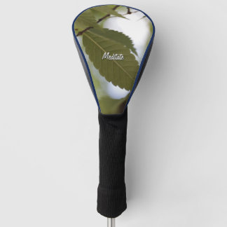 Groene blad mediaan tuin fototak golfheadcover