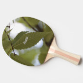 Groene blad mediaan tuin fototak tafeltennisbatje (Zijkant)