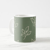 Groene Blad Mok | Koffiemok (Voorkant links)