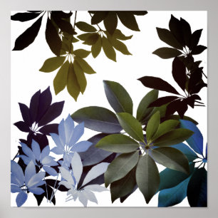 Groene Blad Print, Waarde Poster Papier