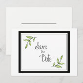 Groene Blad Save The Date (Voorkant / Achterkant)