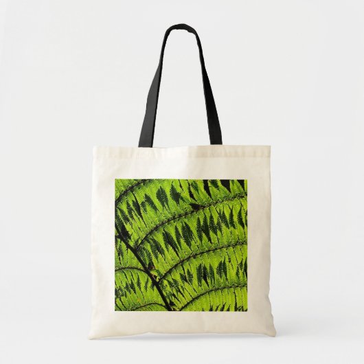 Groene Blad Zak Tote Bag (Voorkant)