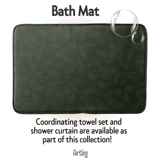 groene bladbadmat badmat