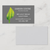 Groene bladeco-natuur in het tuincentrum visitekaartje (Voorkant / Achterkant)