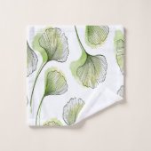 Groene bladen bad handdoek (Wasdoekje)