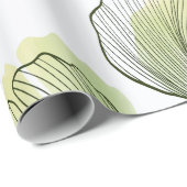 Groene bladen cadeaupapier (Rol Hoek)