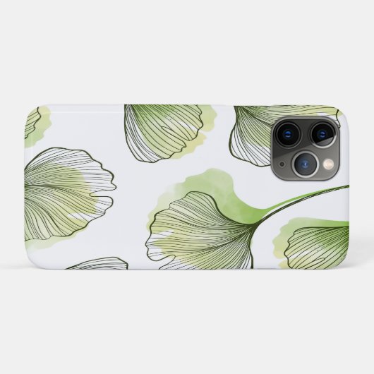 Groene bladen Case-Mate iPhone case (Achterkant (horizontaal))