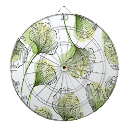 Groene bladen dartbord (Voorkant)