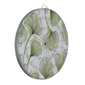 Groene bladen dartbord (Voorkant Links)