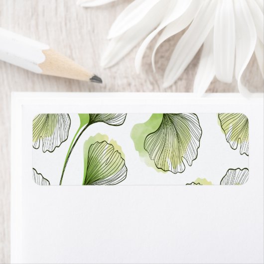 Groene bladen etiket (Insitu)