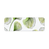 Groene bladen etiket (Voorkant)