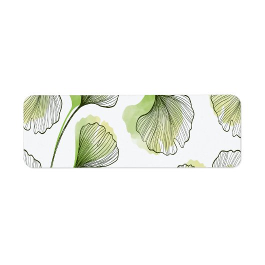 Groene bladen etiket (Voorkant)