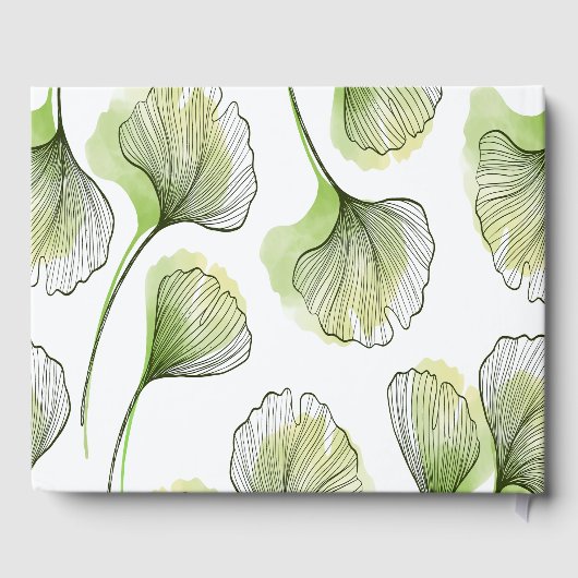 Groene bladen gastenboek (Achterkant)