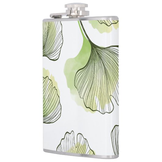 Groene bladen heupfles (Links)