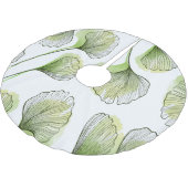 Groene bladen kerstboom rok (Gekanteld)