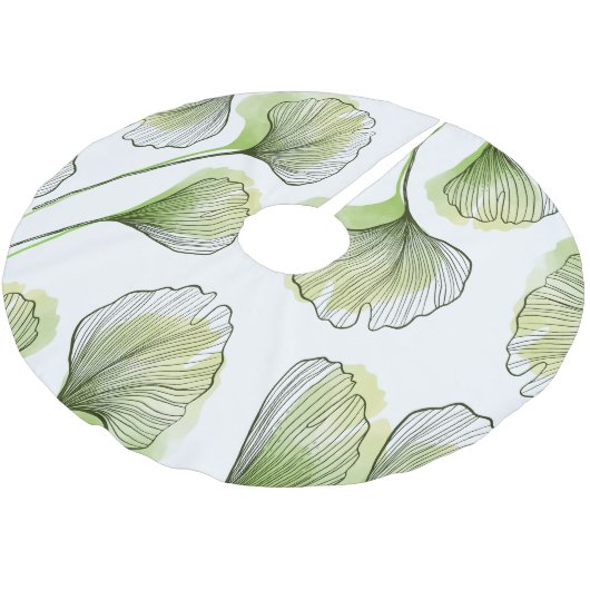 Groene bladen kerstboom rok (Gekanteld)