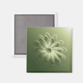 groene bladen magneet (Voorkant / Achterkant)