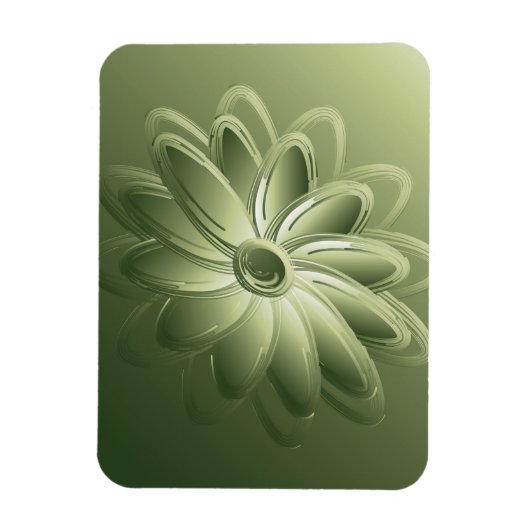 groene bladen magneet (Verticaal)