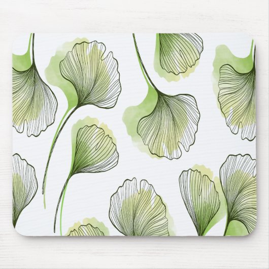 Groene bladen muismat (Voorkant)