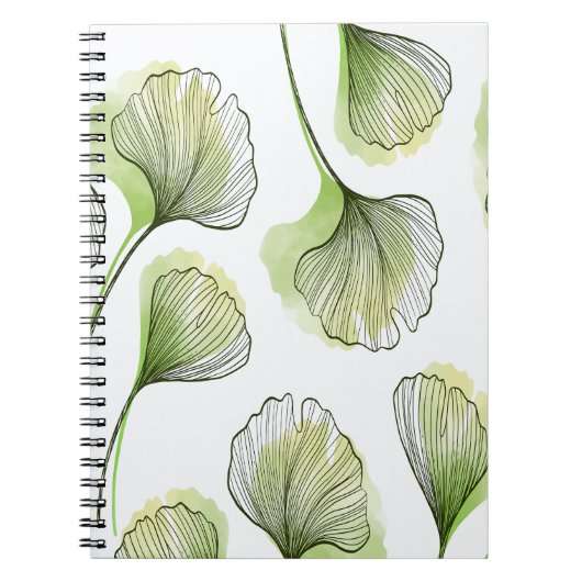 Groene bladen notitieboek (Voorkant)