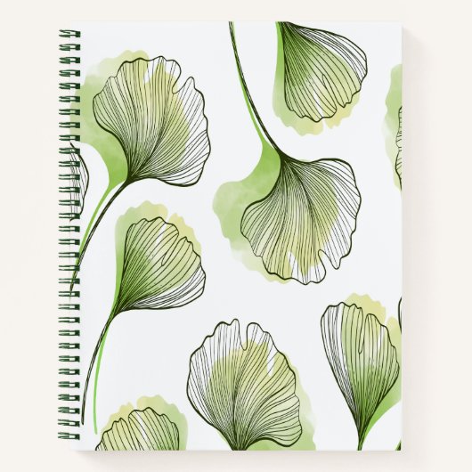 Groene bladen notitieboek (Voorkant)