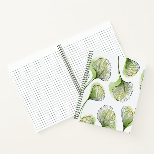 Groene bladen notitieboek (Binnen)