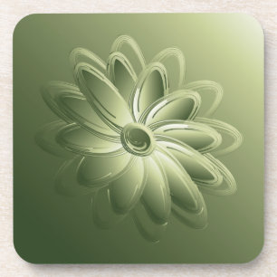 groene bladen onderzetter