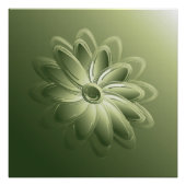 groene bladen poster (Voorkant)