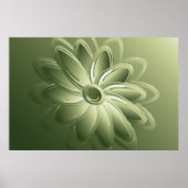 groene bladen poster (Voorkant)