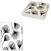 Groene bladen rubberstempel (Gestempeld)