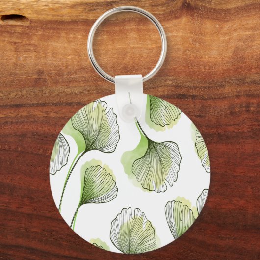 Groene bladen sleutelhanger (Voorkant)