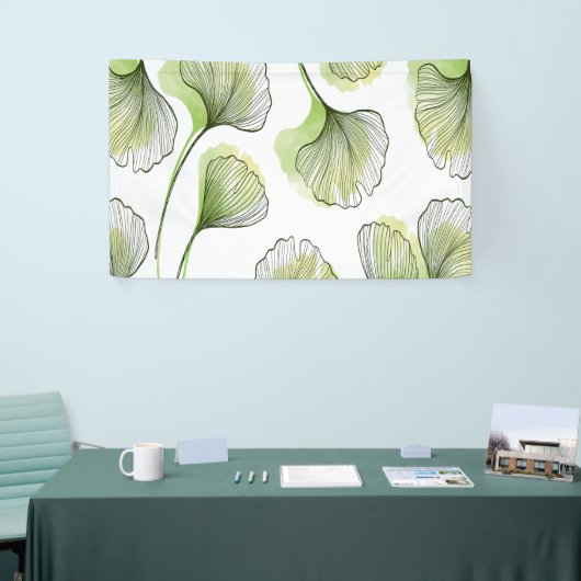 Groene bladen spandoek (Beurs)