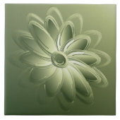 groene bladen tegeltje (Voorkant)